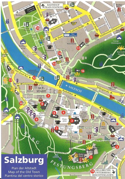 Salzburg map Where you should go...:) | Salzburg, Salzburg travel, Map