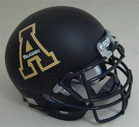 Appalachian State Mountaineers Schutt Mini Authentic Football Helmet Black A