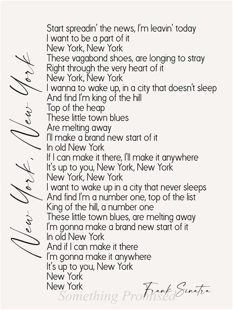 New York New York Song Lyrics Metal Print Reclaimed Wood - Etsy UK