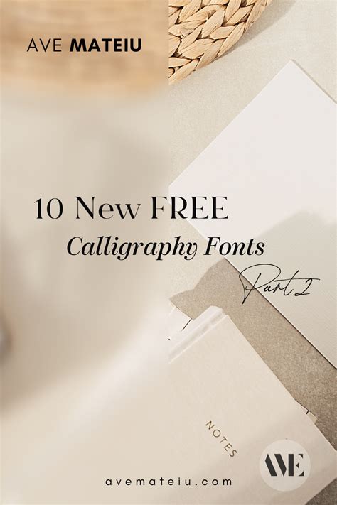 10 New FREE Beautiful Calligraphy Fonts – Part 2 – Ave Mateiu