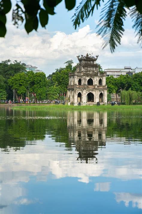 Turtle Tower Thap Rua in Hoan Kiem Lake Sword Lake, Ho Guom in Hanoi, Vietnam. Stock Image ...