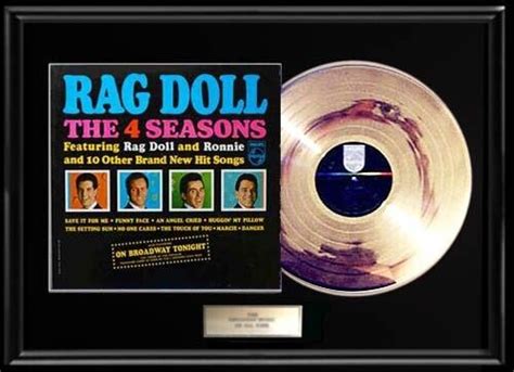 THE FOUR 4 SEASONS RAG DOLL GOLD RECORD LP FRANKIE VALLI ALBUM RARE NON ...