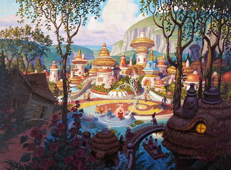 70s Sci-Fi Art: Wizard of Oz “Munchkinland” theme park concept art...