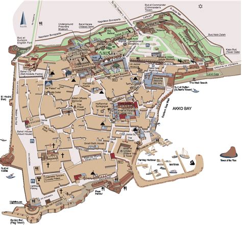 Maps of Akko (Acre) (city) Map | Acre israel, Holy land israel, Holiday ...