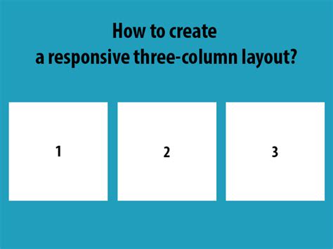 How to create a responsive three-column layout? - Lena Design