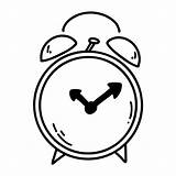 Alarm Clock Coloring Pages sketch template