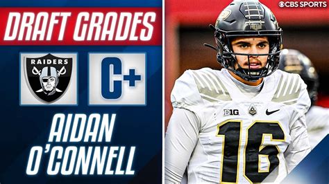 Raiders Draft QB Aidan O'Connell Out Of Purdue In 4th Round I 2023 NFL Draft - YouTube