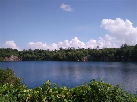 A rare treasure found in modernized Singapore. Pulau Ubin quarry. Taken with my phone [OC] [4208 ...