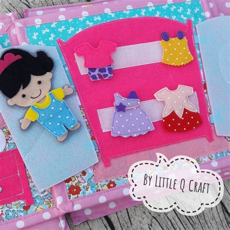 Quiet Book Doll House Book Eco-friendly Quiet Book Felt Felt Kids, House Book, Toddler Learning ...