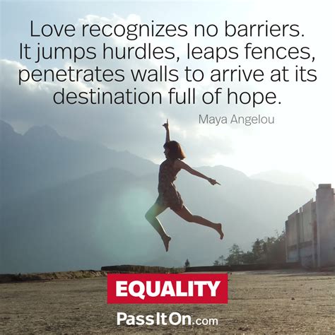 “Love recognizes no barriers. It jumps | The Foundation for a Better Life