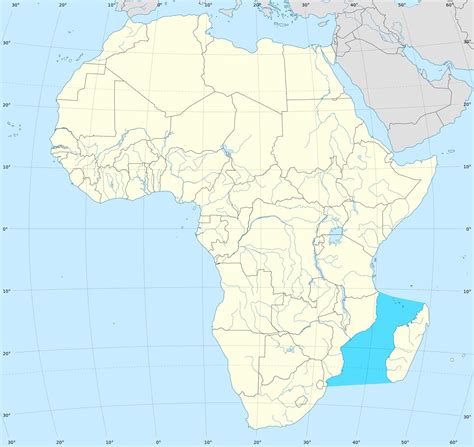 Mozambique channel map - Mozambique channel africa map (Eastern Africa ...