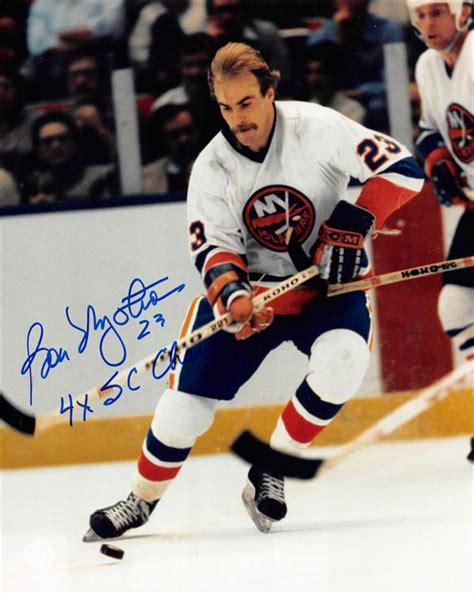 Bob Nystrom autographed photo inscribed 4x SC Champs (New York Islanders Stanley Cup) size 8x10 ...