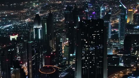 Burj District Night Timelapse. Timelapse Of The Burj District Made From Rooftop Of The ...