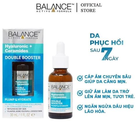 Serum Balance Cấp Ẩm, Mờ Nếp Nhăn Hyaluronic + Ceramides Double Booster ...