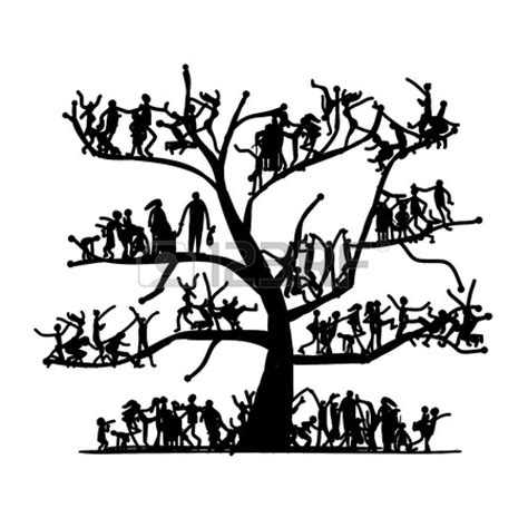 black and white family tree clipart - Clipground