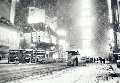 New York City - Snow - Winter Night in Times Square | Flickr