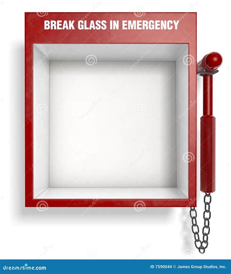 Break Glass In Emergency Stock Images - Image: 7590044