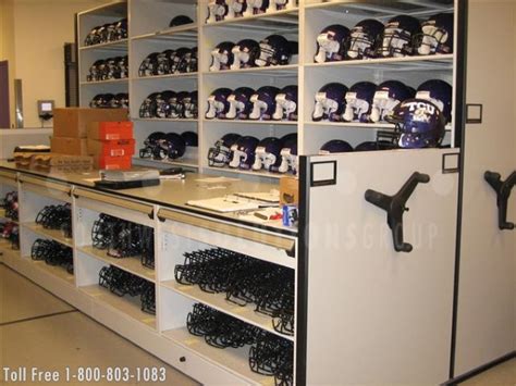 Team’s Football Equipment Storage Gets Upgrade with Custom Shelving ...