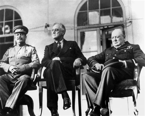 Wwii Tehran Conference Nsoviet Premier Joseph Stalin US President ...