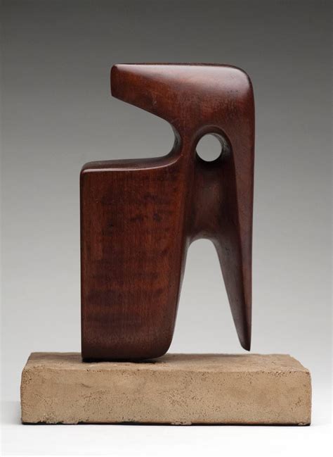 Modern Abstract Wood Sculpture, Signed at 1stdibs