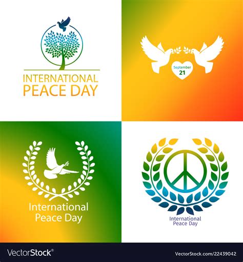 International day peace poster Royalty Free Vector Image