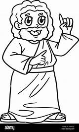 Christian Jesus Preaching Isolated Coloring Stock Vector Image & Art  sketch template