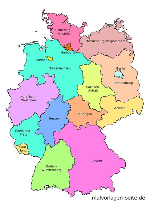 Wie Heißen Die 16 Bundesländer Von Deutschland Und Die Hauptstädte