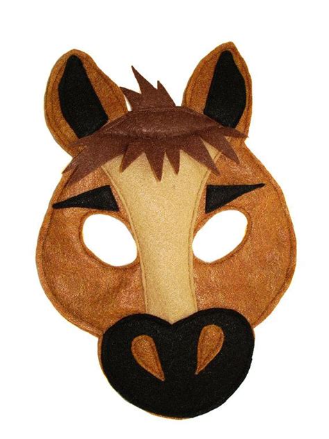 Masque en feutrine cheval Animal de ferme pour enfants - Etsy France ...