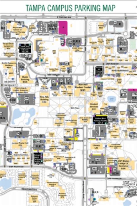 USF Parking Map | Usf, Student resources, Map