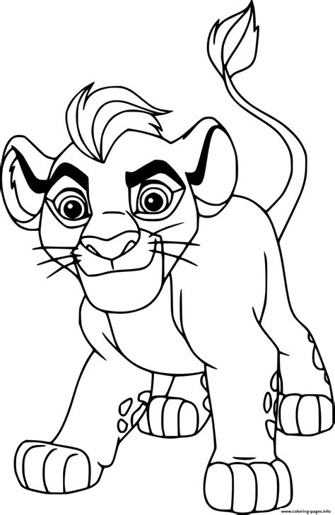 Kion From Lion Guard Coloring page Printable