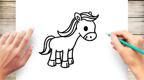 How to Draw Pony Easy - YouTube