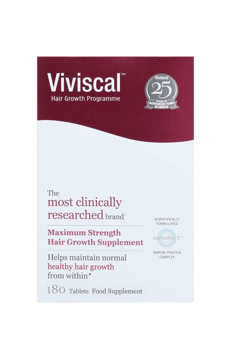 Viviscal Hair Growth Maximum Strength Supplement 180 Tablets | SkinMedix | SkinMedix