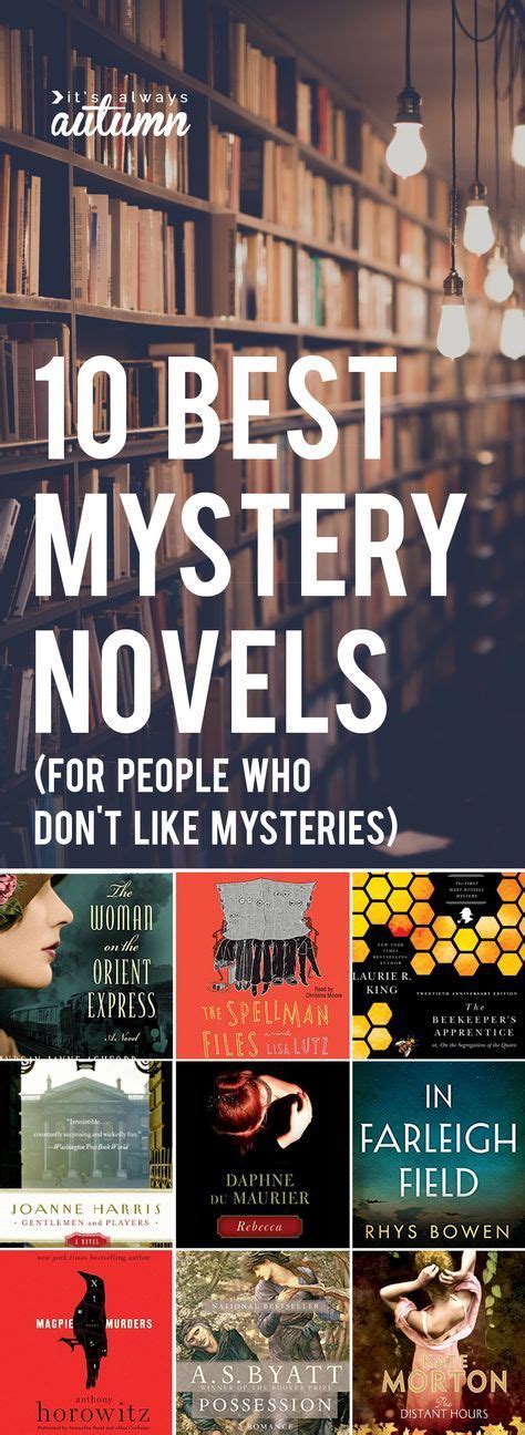 10 best mystery novels (for people who don't love mysteries) - It's Always Autumn | Best mystery ...