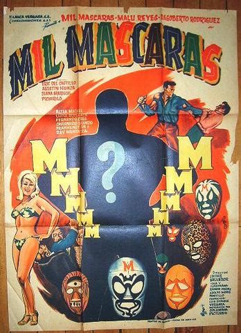 MIL MASCARAS" 1966 ORIGINAL MEXICAN MOVIE POSTER | #46680064