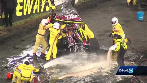 Driver released from hospital after nasty sprint car crash