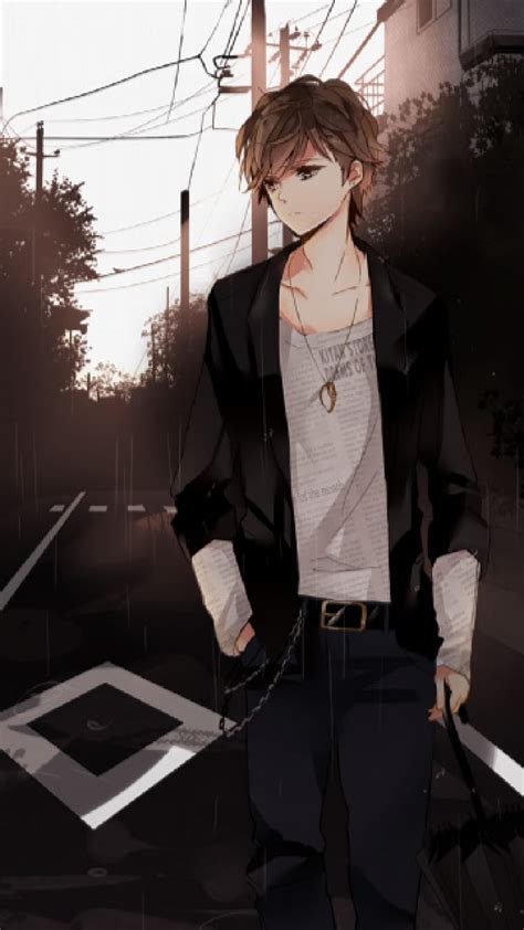 Stylish boy , anime, fashion, cool, black hair, graphy, illustration, outerwear, style ...