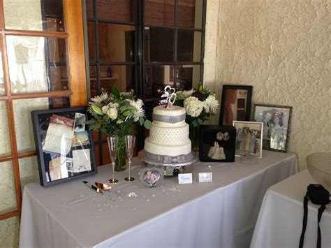 Cake table - 60th anniversary | 60th wedding anniversary party, Wedding anniversary party ...