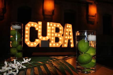 3 foot CUBA marquee lights for any Cuban or Havana style party ...