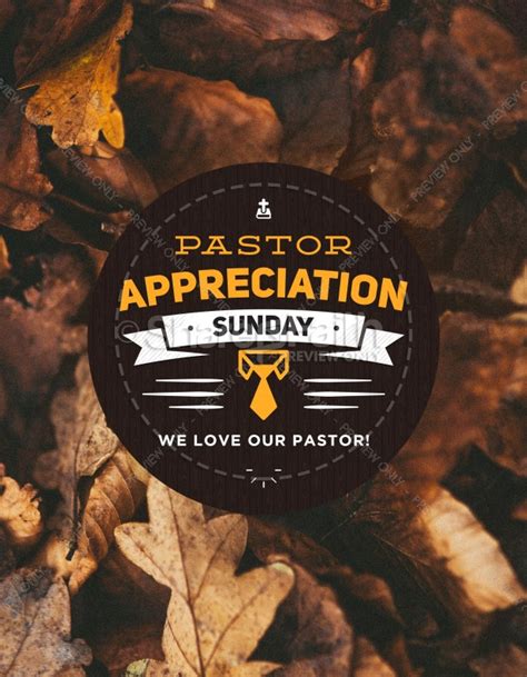 Pastor Appreciation Day Fall Flyer | Clover Media