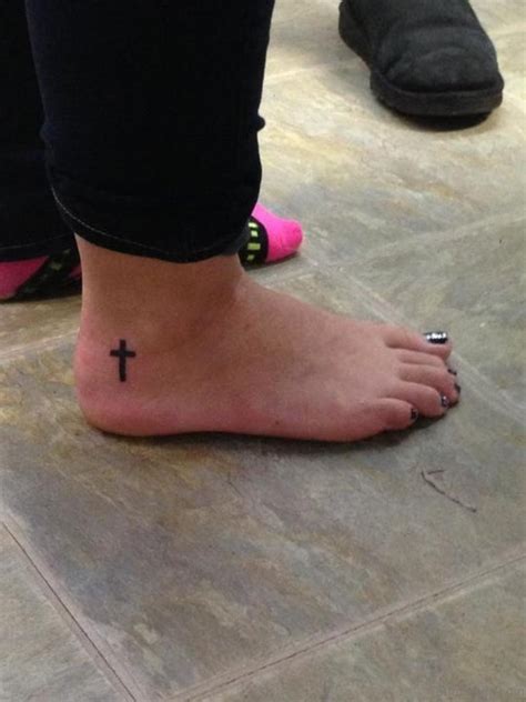 80 Great Cross Tattoos For Ankle - Tattoo Designs – TattoosBag.com