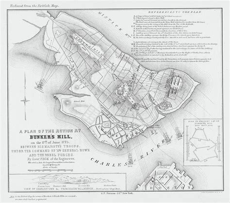 1775 Charlestown Massachusetts Historical Map in Black and White Photograph by Toby McGuire ...