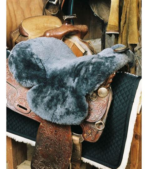 Sheepskin Full Western Saddle Seat Cover: Sheepskin Town