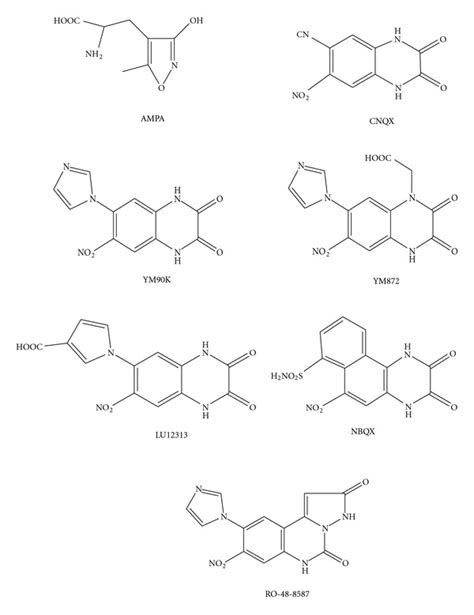 Different AMPA receptor antagonists. | Download Scientific Diagram