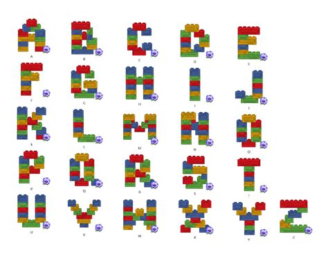 Blocks Bricks Brick Block Font Machine Embroidery Designs - Etsy | Lego letters, Block fonts ...