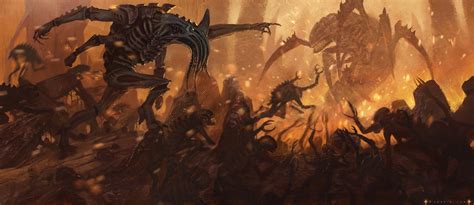 Tyranid swarm image - Warhammer 40k Tyranids Group - Mod DB