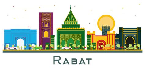 Rabat Morocco City Landmarks Vector Images (over 150)