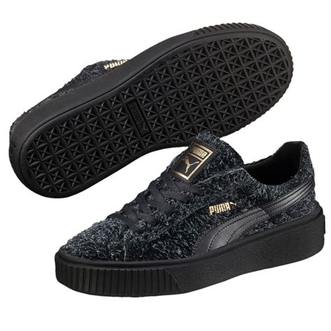 Puma Women's Suede Platform Elemental Puma Black/Puma Black Sneakers ...