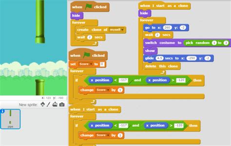 Flappy bird on Scratch. | ProgrammingMax