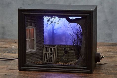 Model Maker Builds Creepy Miniature Scenes Featured Within Shadow Box ...