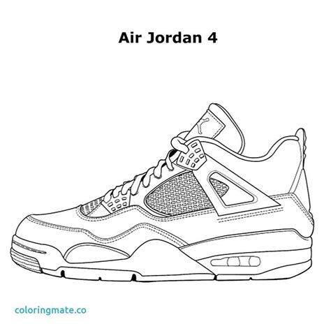 Cartoon Of Air Jordans Coloring Pages